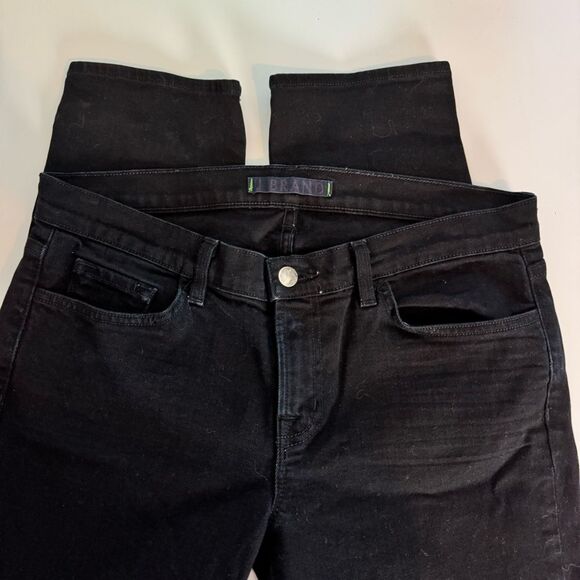 J Brand Black Jett Low Rise Skinny Jeans Style 3912C026 Women's Size 31 - Picture 8 of 12